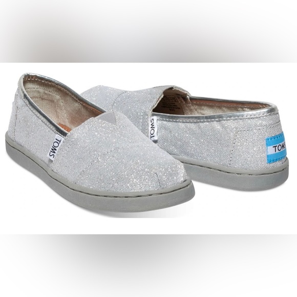Youth Classic Toms Glitter Shoes - Picture 1 of 6